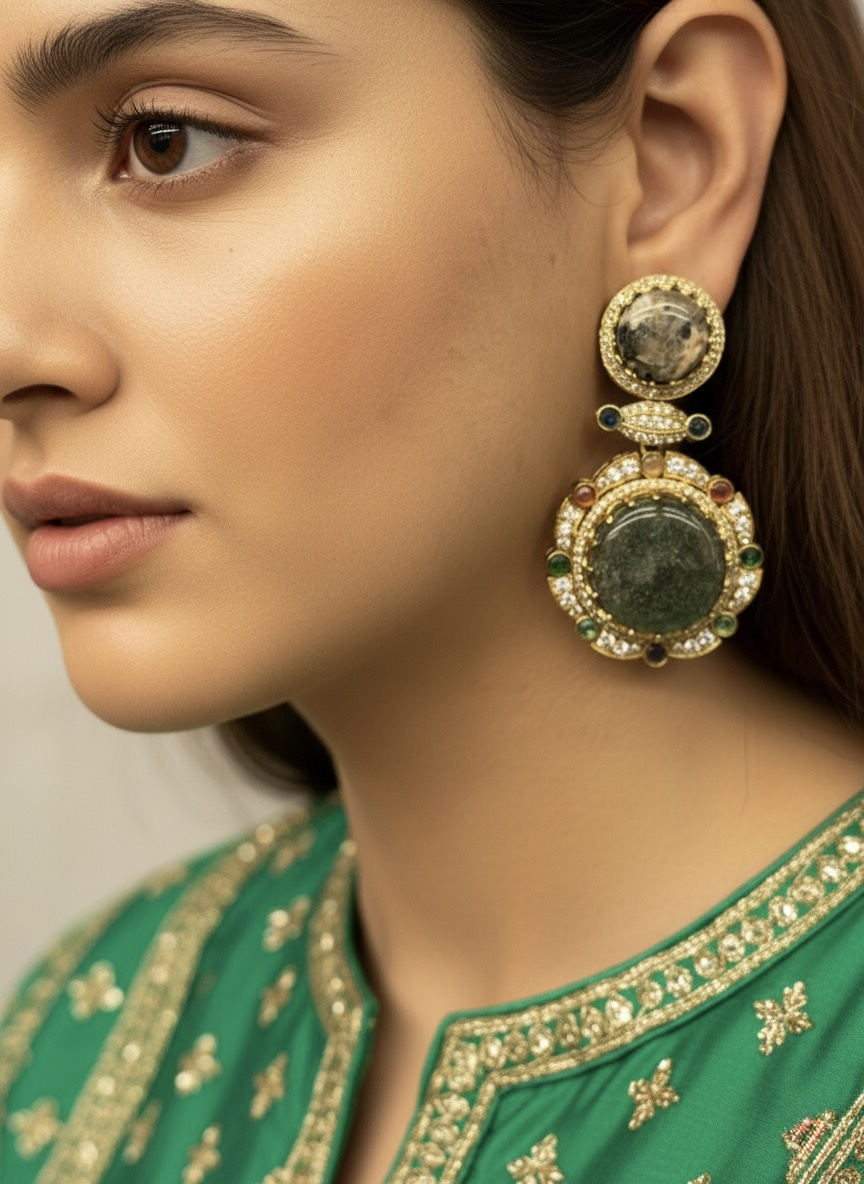 Regal Earthstone Radiance Earrings