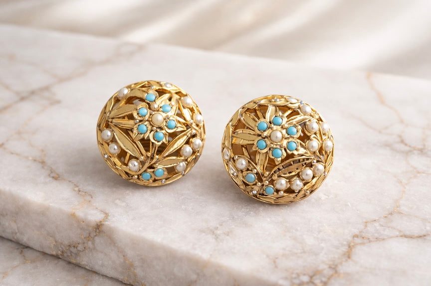Gulbahar Turquoise Studs