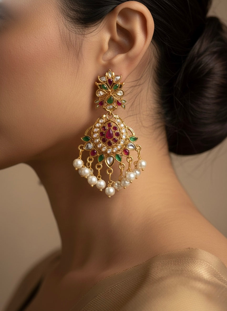 Heritage Jadau Jhumkas