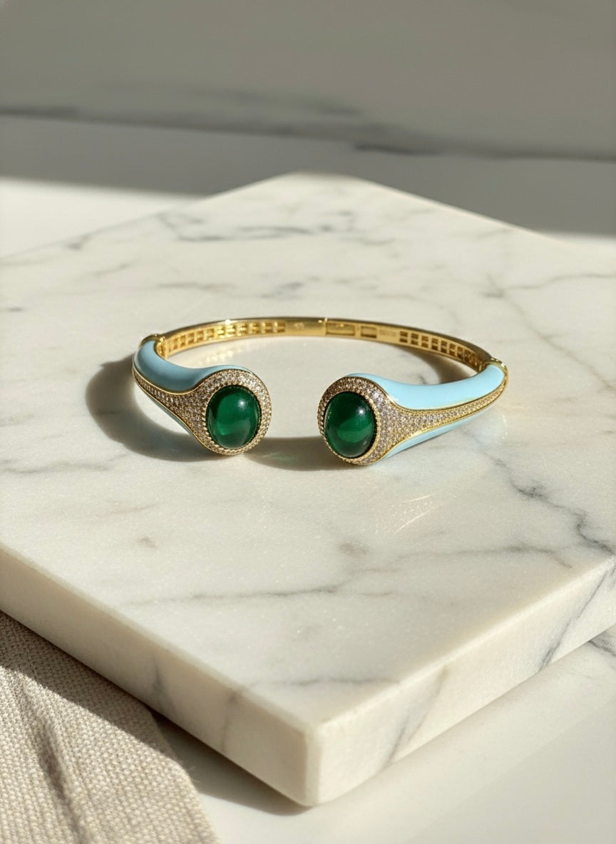 Emerald Flame Cuff