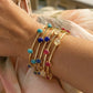 Navratan Minimalist Double-Line Bracelet