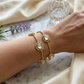Ivory Glow Bangles