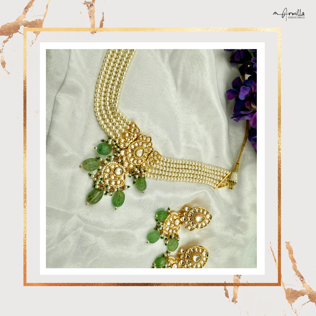 Royal Pearl & Kundan Choker