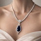Midnight Sapphire Elegance Necklace
