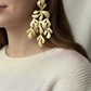 Whispers of Gold - Leaf Drop Earrings