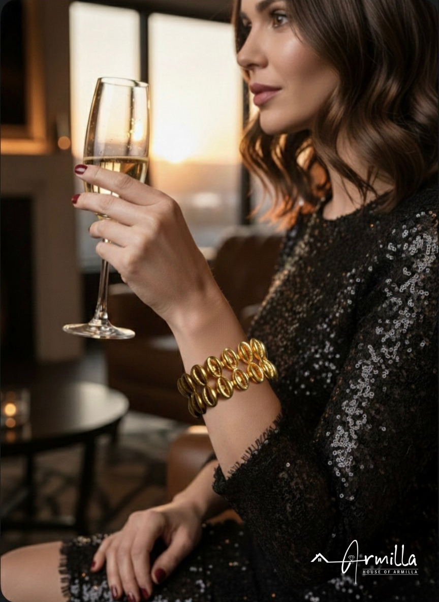 Celestial Gold Link Bracelet