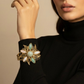 Opaline Garden Gold Cuff