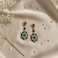 Regal Compass Emerald Earrings