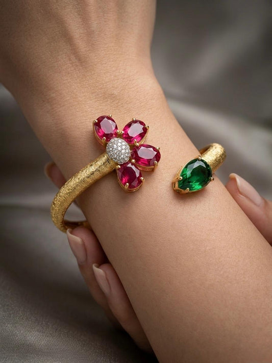 Crimson Bloom Bracelet