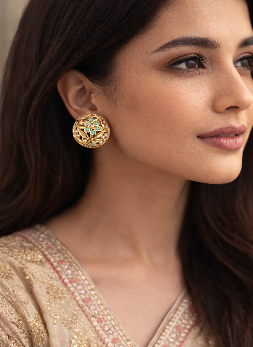 Gulbahar Turquoise Studs