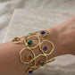 Navrangi Orbit Gemstone Cuff Bracelet