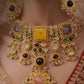 Royal Navratan-Inspired Statement Necklace Set with Earrings
