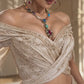 Royal Multicolour Stone Statement Necklace & Earrings Set