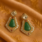 Emerald Radiance Kundan Studs