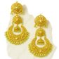 Golden Crescent Jhumka Chandeliers
