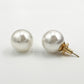 Pearl Stud Earrings, 18 mm pearls