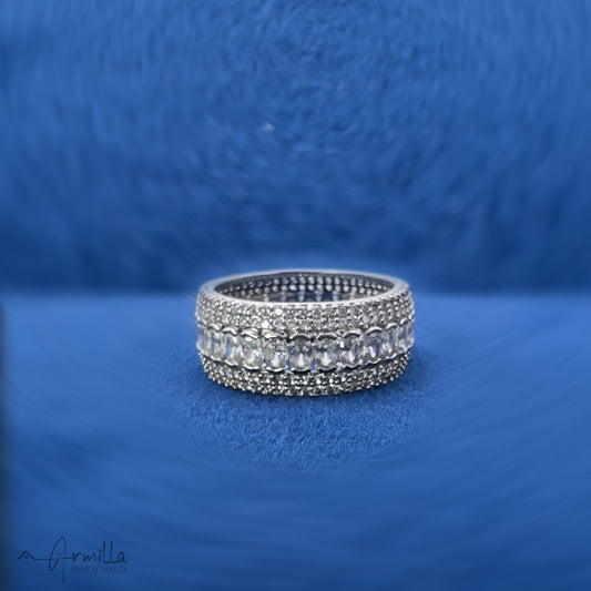 White Gold polished Eternity Band