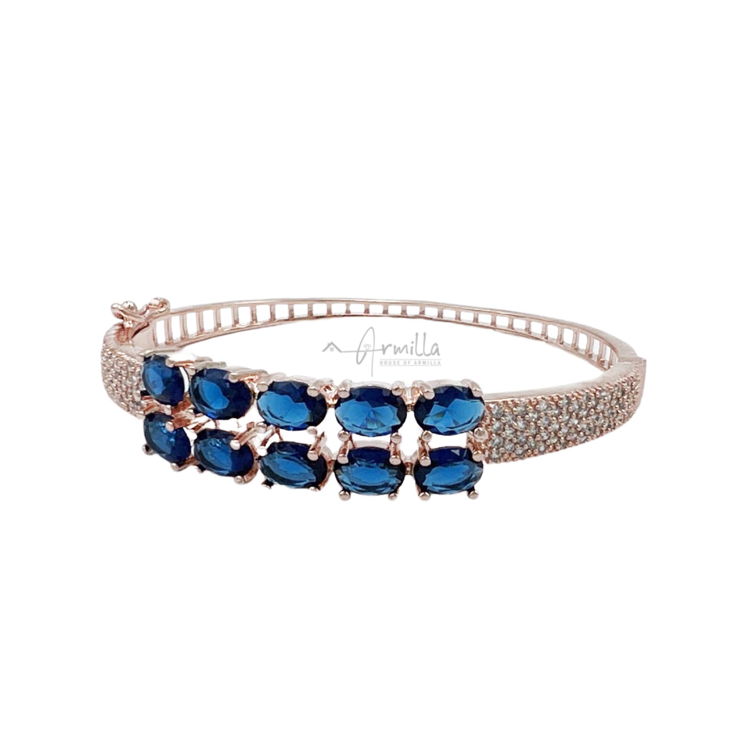 Blue Baguette Stone Bracelet